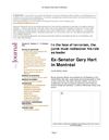 "In the Face of Terrorism, the Jurist Must Rediscover his Role as Leader" - Ex-Senator Gary Hart in Montréal...