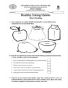 Worksheet after reading