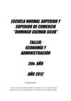 Fichas para Taller de Economía y Administración 
