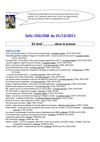 Info CDI/CDR du 1er décembre 2011