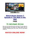 Youtube Bones Season 7 Episode 4 The Male in the Mail