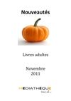 Nouveautés Livres Adultes Novembre 2011