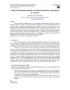 Study of Statistical Models for Route Prediction Algorithms in VANET