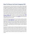 How To Choose An Event Company NYC