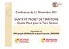 Santé et territoire - Quelle place pour le tiers secteur ? 21.11.11