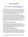What is Vitamin B12