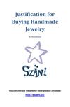 Justification for Buying Handmade Jewelry