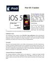 iPad iOS 5 Features