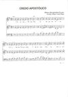 CREDO APOSTÓLICO - Partitura, arranjo p/ 3 vozes