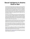 Sexual indulgence in dreams-Good or Bad