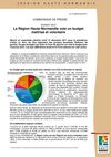 Région Haute-Normandie Budget 2012 Communiqué de presse