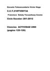 Ciencias ACTIVIDAD UNO (pagina 125-126)