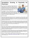 Hospitalists Growing in Popularity for Physicians
