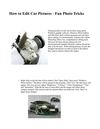 How to Edit Car Pictures - Fun Photo Tricks