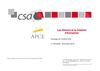 ETUDE CSA APCE LES SENIORS ET LA CREATION ENTREPRISE