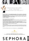 Sephora lance la 2ème édition de son Blog Buster