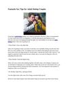 Fantastic Sex Tips for Adult Dating Couples