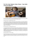 Basic Beginner Guitar Classes :: Easy Guitar Lessons for Beginners