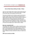 How to Make a Living Selling On eBay