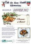 Bulletin 29 - Janvier 2012 - Bons Vivants Villemuriens 
