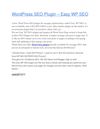 WordPress SEO Plugin – Easy WP SEO