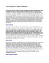 Cloud Computing For Business Applications