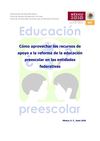 2010_Como_aprovechar_recursos de la reforma de la Educación preescolar