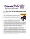 Adult Music Lessons
