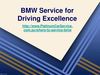 BMW Service for Driving Excellence