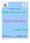 Bulletin d'info 26 novembre 2011