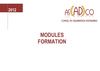 Modules formations 2012