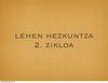 Lehen Hezkuntza. 2. Zikloa (2011-12)