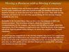 Moving a Business with a Moving Company
