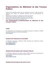 LES ORGANISATIONS DU BTP.