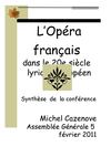 L'Opéra français