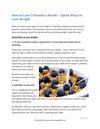 How to Lose 3 Pounds a Week? – Quick Ways to Lose Weight and Burn Fat