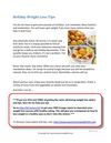Holiday Weight Loss Tips