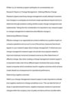 Research Papers on Change Management - Defining Effective Change