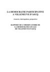 La démocratie participative à Villeneuve d'Ascq avancées, interrogations, perspectives
