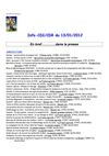 Info CDI/CDR du 13 janvier 2012