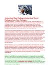 Switzerland Tour Packages,Switzerland Travel Packages,Swiss Tour Packages