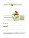 No checking Account Payday Loans - Borrow without botheration