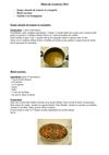 Menu du 13 janvier 2012