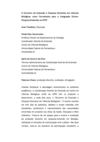 O Encontro de Extensão e Pesquisa Discentes em Ciências Biológicas como Ferramenta para a Integração...