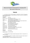 Conseil Communautaire du 12 12 2011