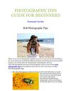 Photography Tips Guide for Beginners