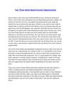 Top Three Home Based Income Opportunities