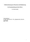 Selbstbestimmung bei Menschen mit Behinderungen