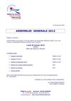 INVITATION ASSEMBLEE GENERALE du 30 JANVIER 2012
