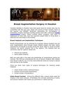 Breast Augmentation Surgery in Houston